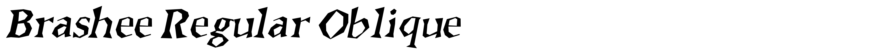 Brashee Regular Oblique